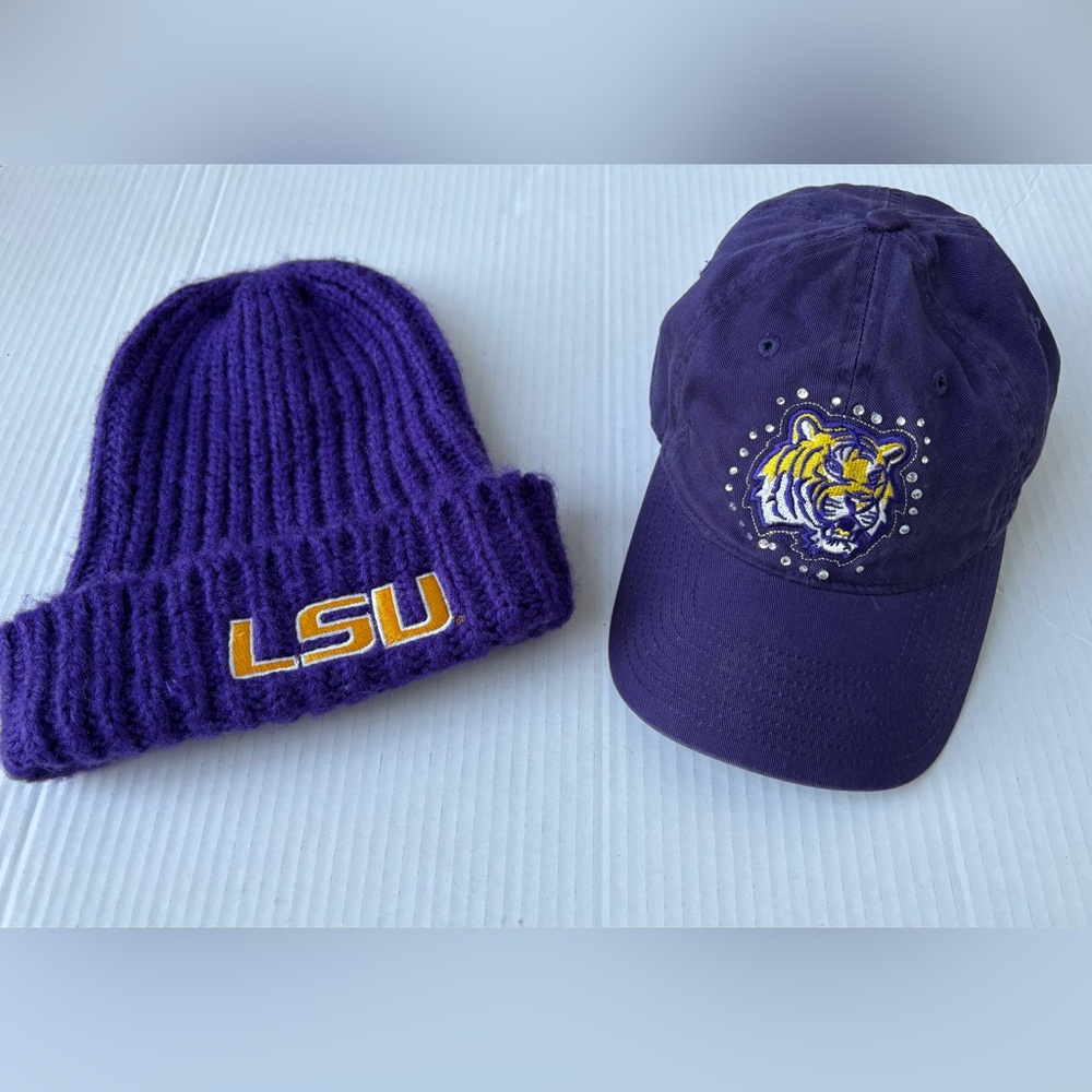 LSU Tigers hat bundle knit cuffed beanie new era Victoria Secret rhinstone cap